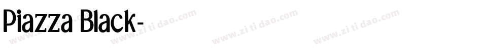Piazza Black字体转换